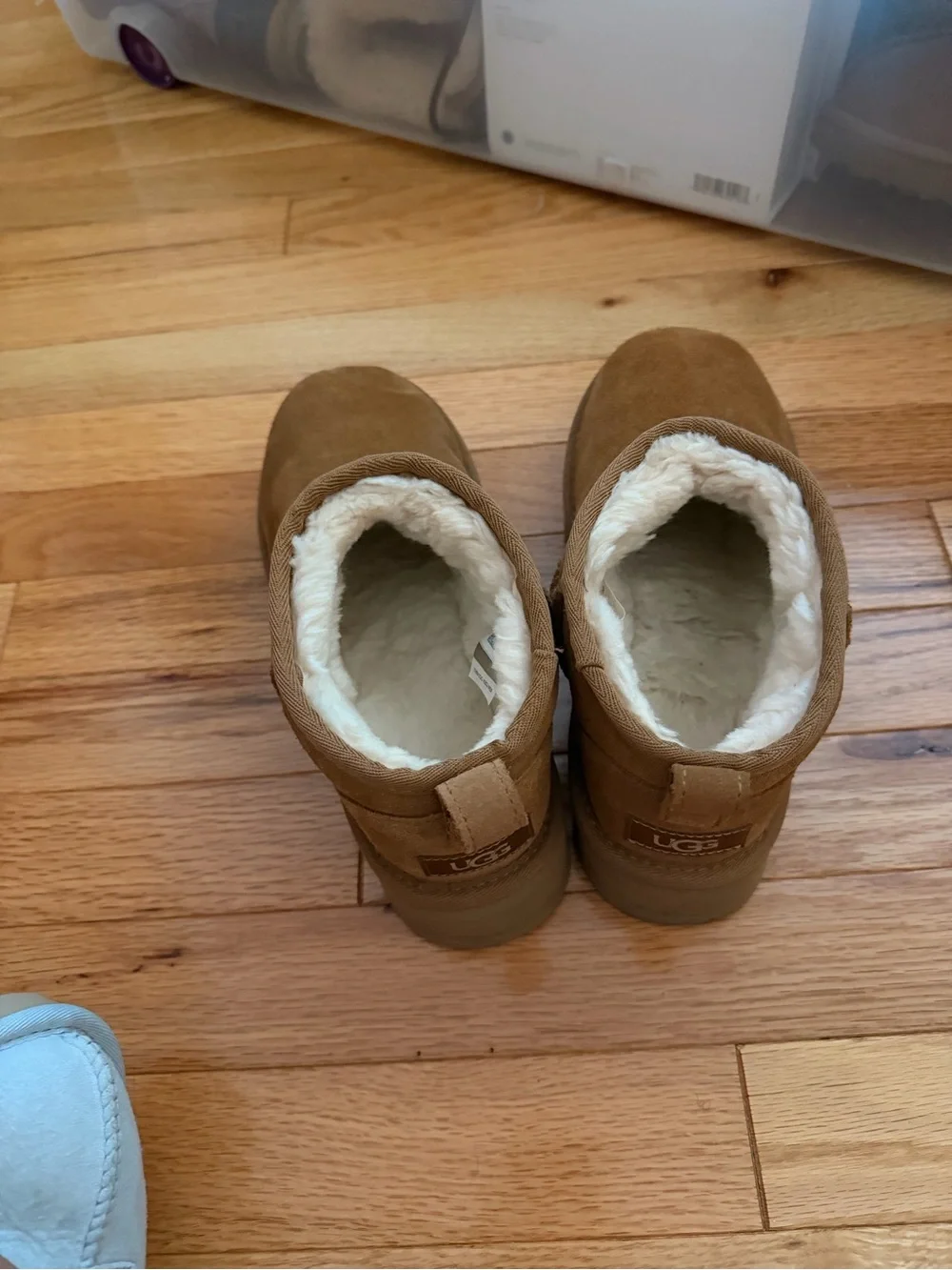 Kids Cozy ugg Shearling Slip-On platform Boots - Brown